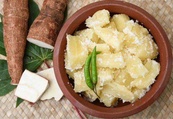 Nâng mũi ăn khoai mì được không?