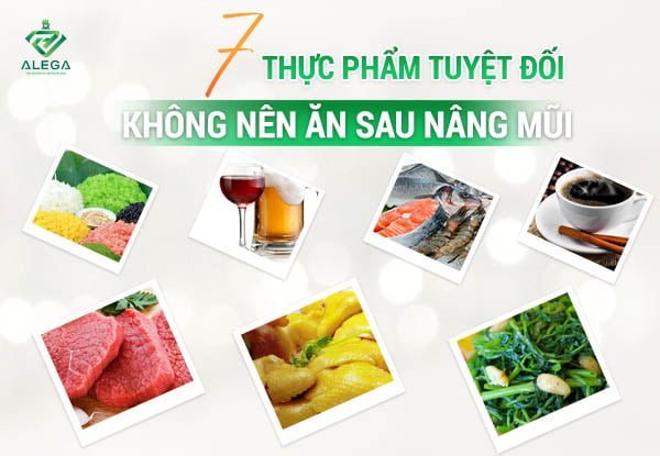 7 Thực phẩm cần kiêng sau khi nâng mũi 